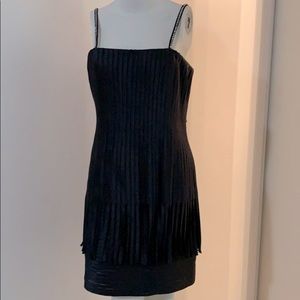 BCBGMAXAZRIA navy dress with strap